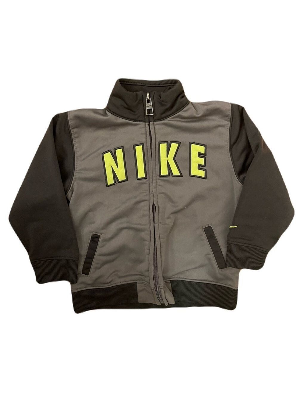 🩵 4/$20 Nike‎ Kids Jacket in Gray and Neon Green Yellow